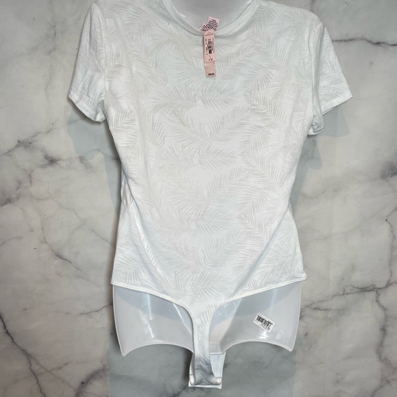 NWT Victoria’s Secret Bodysuit White Small - Picture 5 of 5